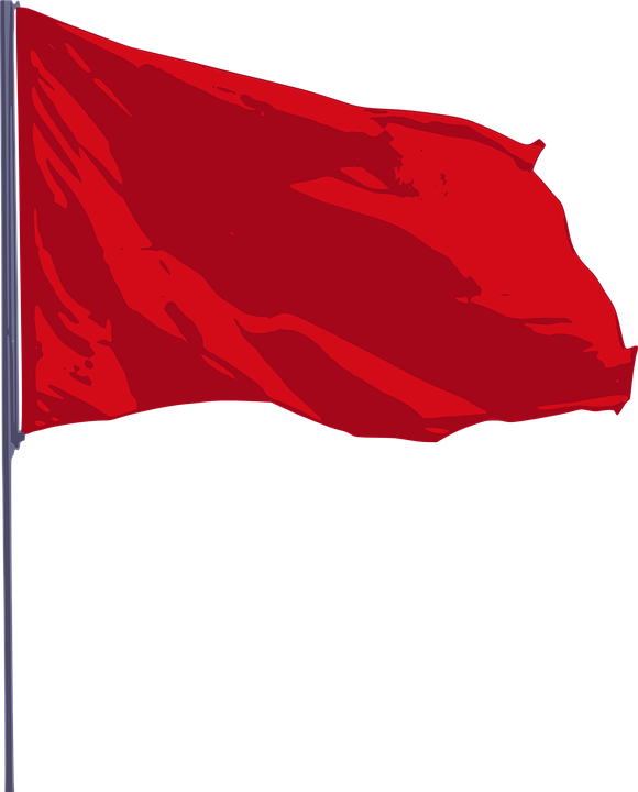 Red Flag Transparent Clipart (516x640), Png Download