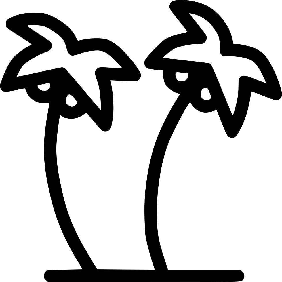 Coconut Trees Plantation Beach Comments - Coconut Clipart (980x980), Png Download