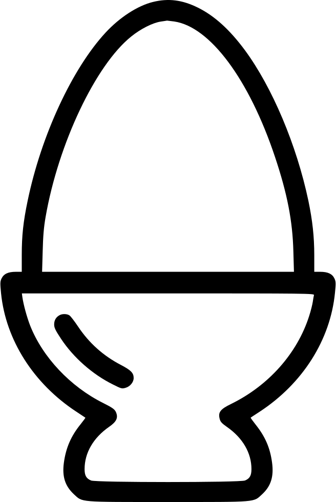 Drawing Egg Boiled Clip Art Royalty Free Download - Boiled Egg Icon Png Transparent Png (656x980), Png Download