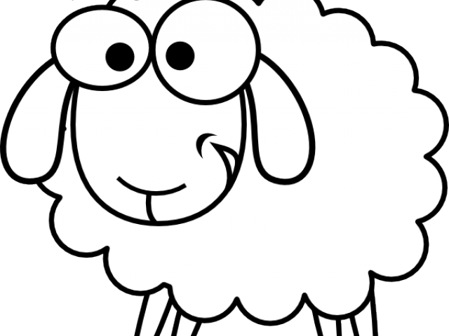 Sheep Clipart Logo - Sheep White And Black - Png Download (640x480), Png Download