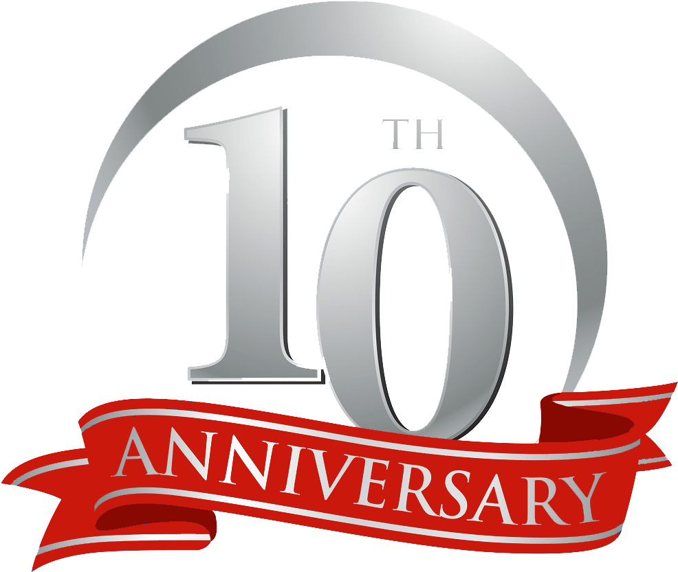 In Celebration Of Our 10 Year Anniversary, This Month - 26th Anniversary Clipart (1152x1016), Png Download