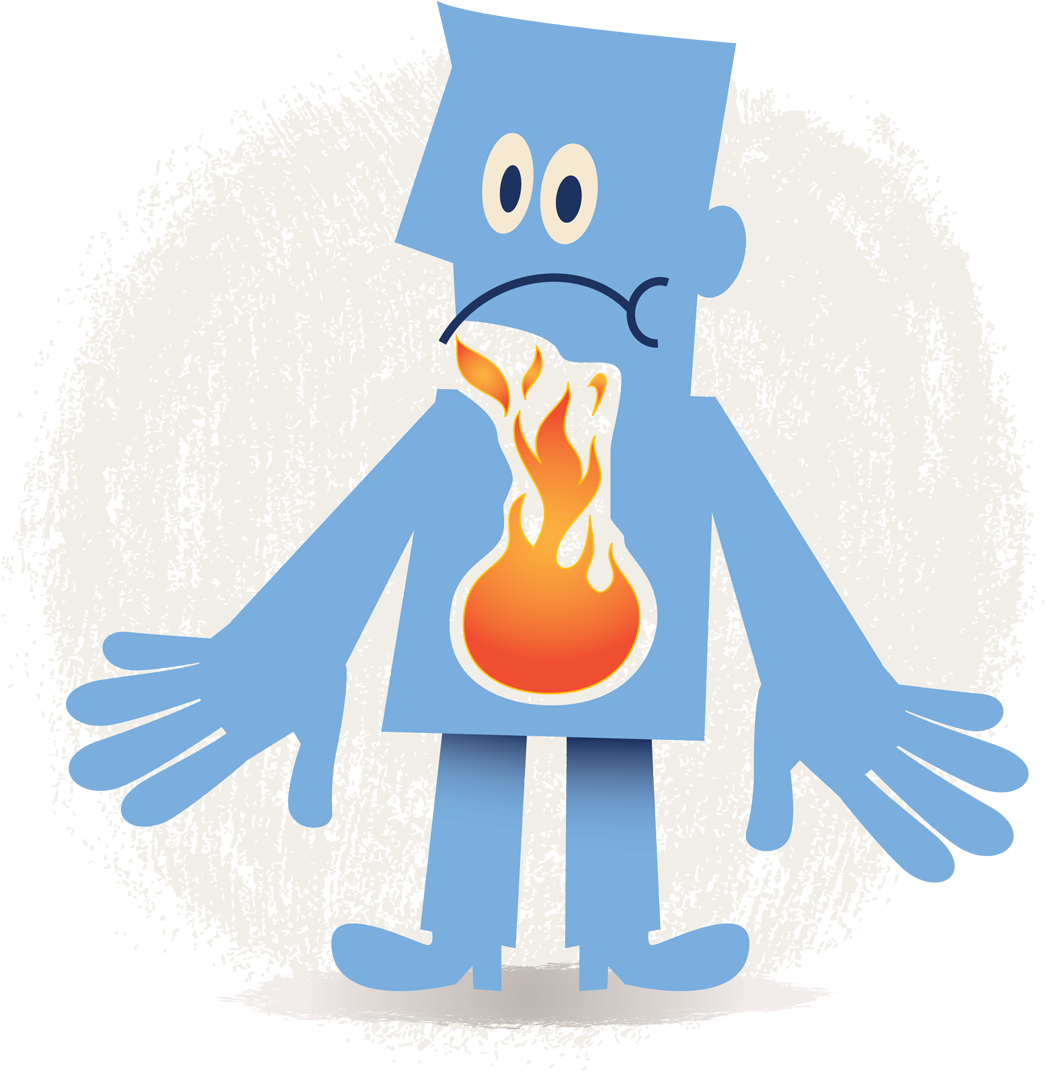 Heartburn And Regurgitation Are The Classic Symptoms - Carroll County Clipart (1056x1070), Png Download