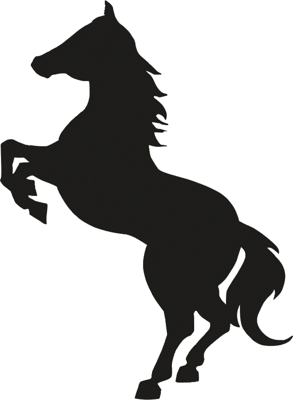 Horse Sticker Clipart (590x804), Png Download