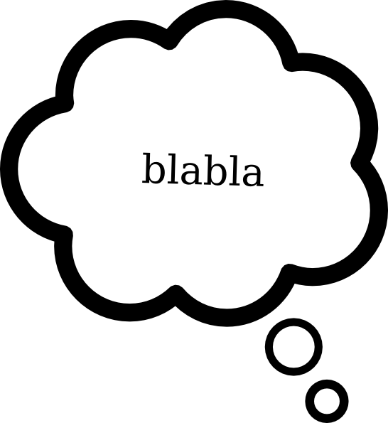 Thought Bubble Clipart - Png Download (546x595), Png Download