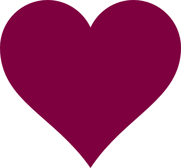 Hot Pink Heart Png Clipart (600x556), Png Download