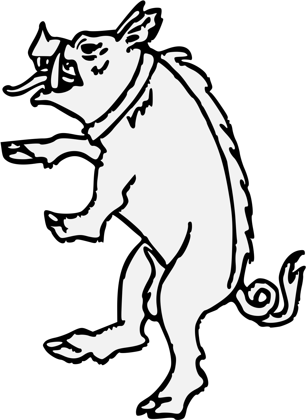 Pdf - Wild Boar Clipart (1068x1434), Png Download