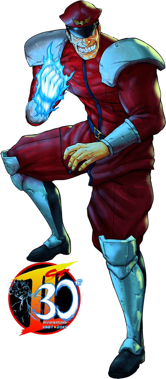 Our Street Fighter 30th Tribute - Jefe Final De Street Fighter Clipart (707x1500), Png Download