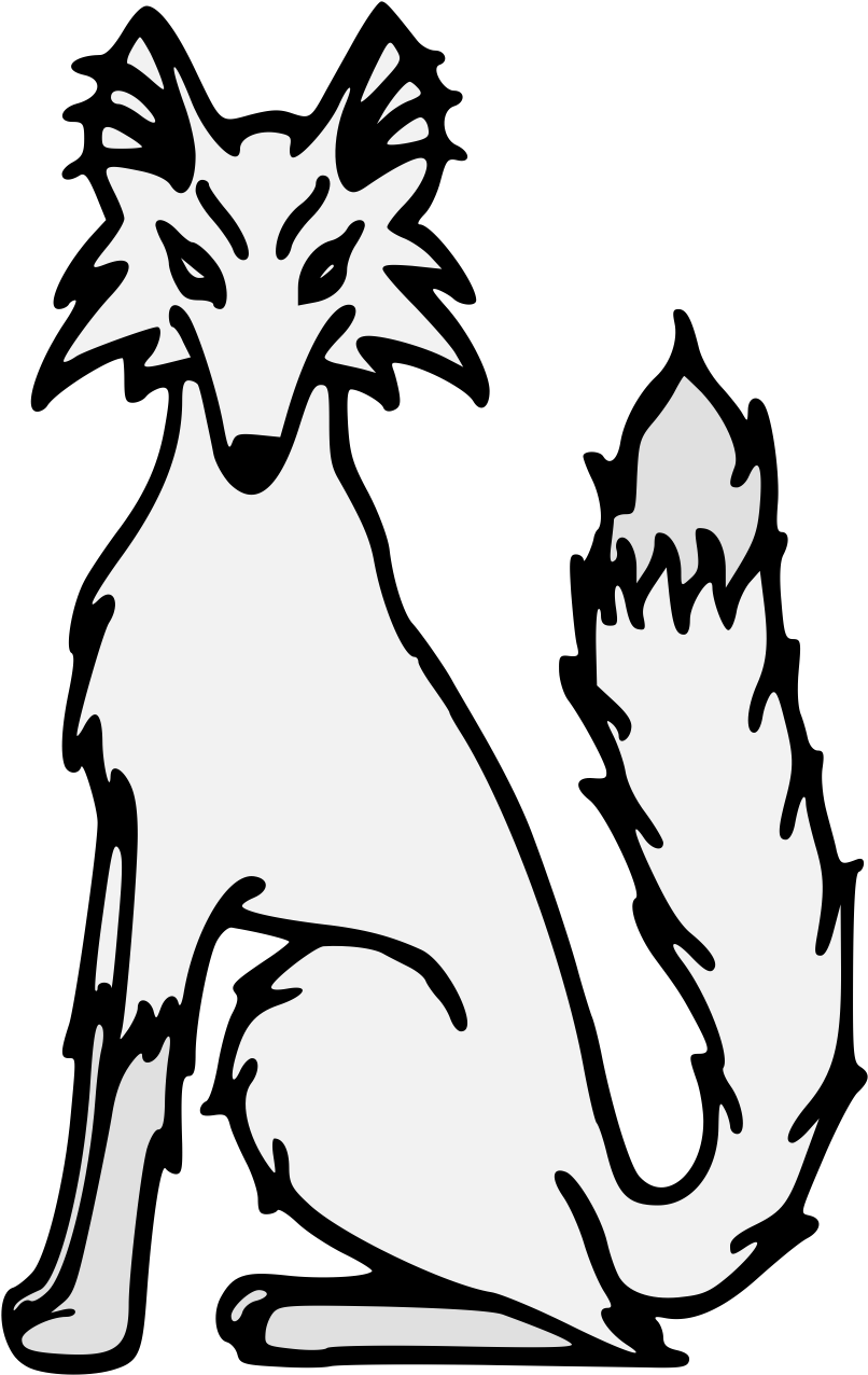 Pdf - Fox Sejant Clipart (843x1293), Png Download