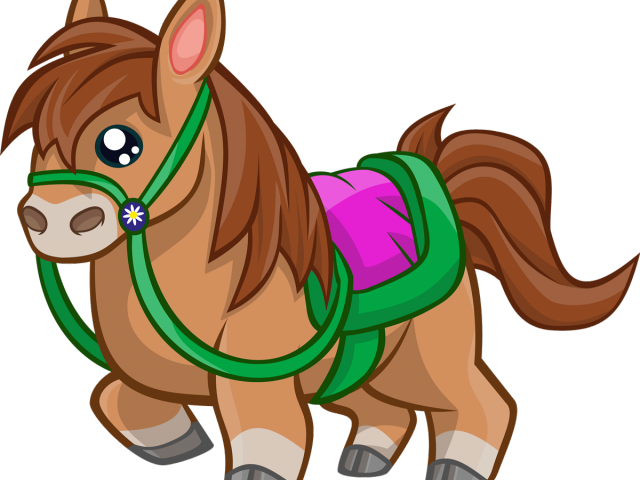 Horse Racing Clipart Transparent - Cute Horse Clipart Png (640x480), Png Download