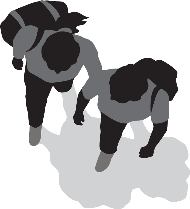 School Children - Walking Clipart (2134x1200), Png Download