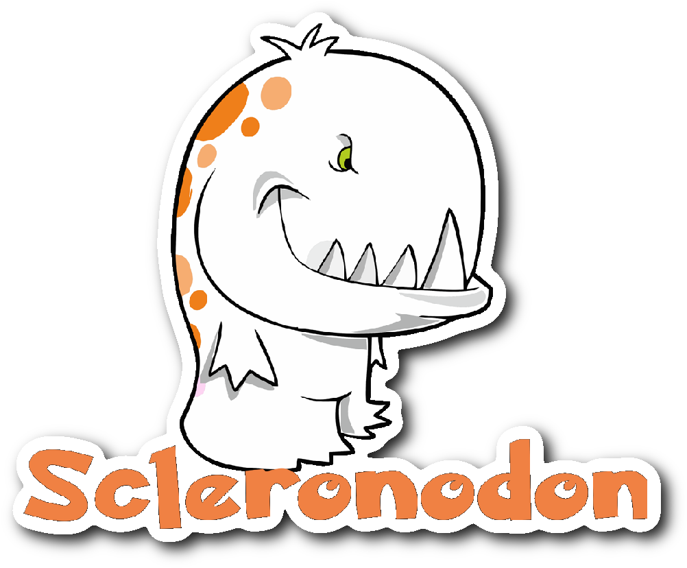 Multiple Sclerosis Monster Sticker - Cartoon Clipart (1064x1064), Png Download