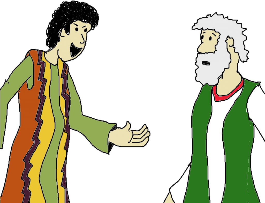 The Younger Son Said To His Father, “i Want My Share - Cartoon Clipart (1024x806), Png Download
