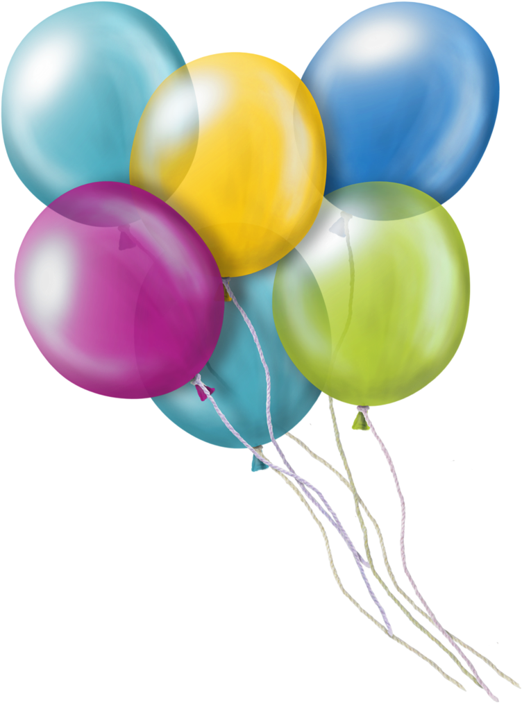 Blue Balloons Transparent Bar Background Clipart (763x1024), Png Download