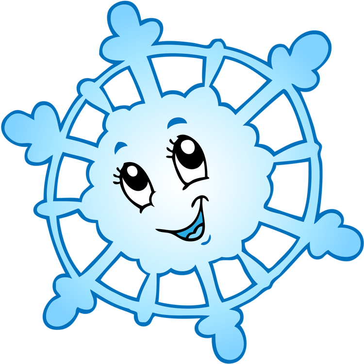 Яндекс - Фотки - Cartoon Images Of Snowflakes Clipart (800x778), Png Download