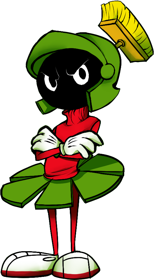 Marvin The Martian, Looney Tunes, Cartoon Art, Comic - Cartoon Clipart (800x1000), Png Download