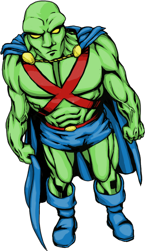 Martian Manhunter - Comics Clipart (584x912), Png Download