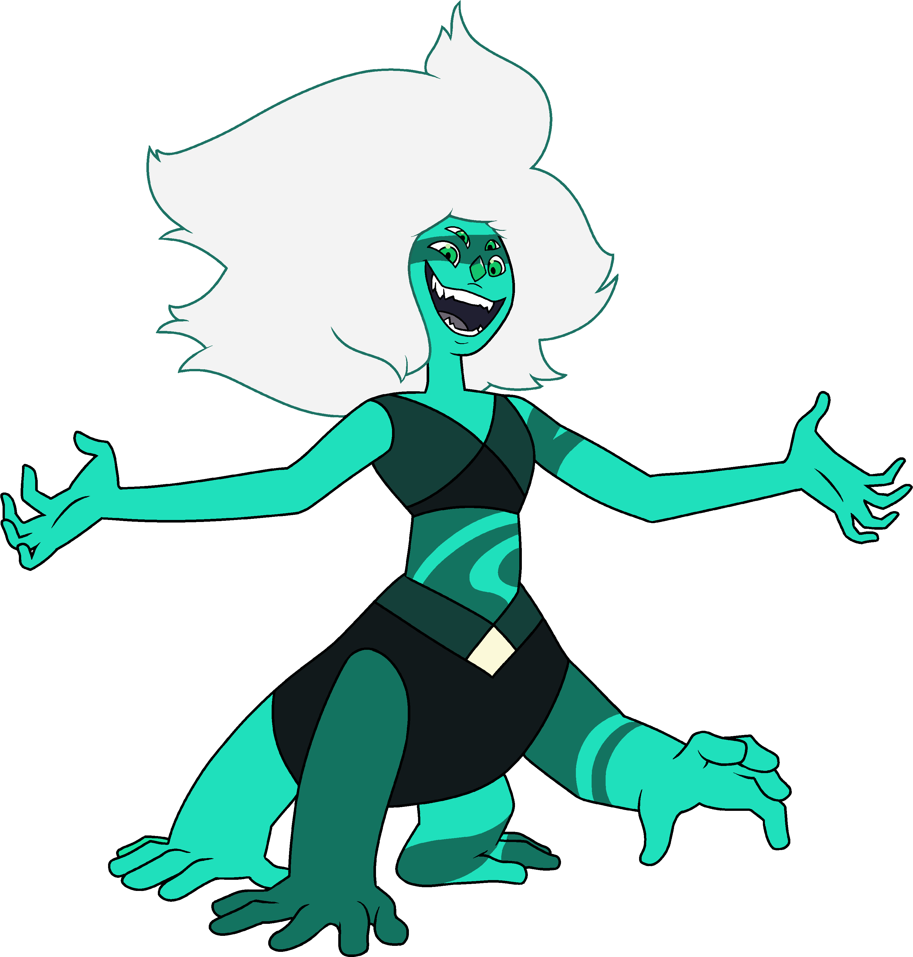 Malachite - Steven Universe Fusion Malachite Clipart (3250x3388), Png Download