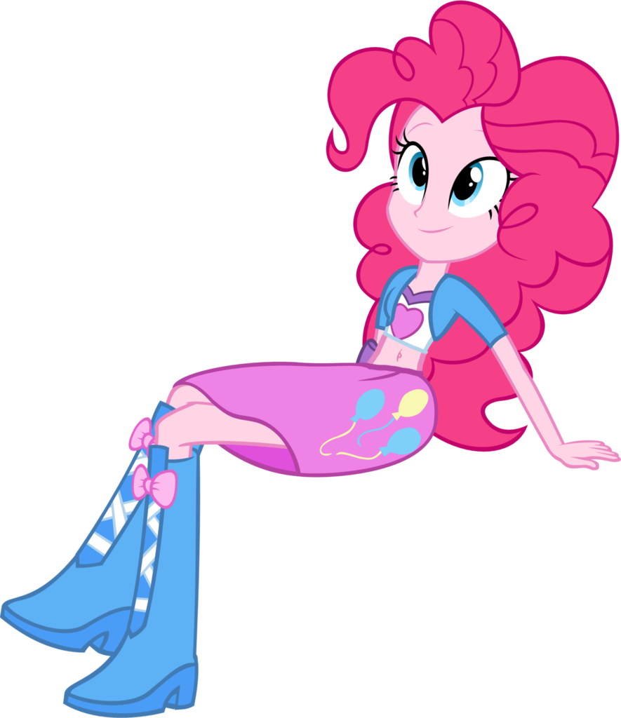 Balloon, Belly Button, Boots, Clothes, Edit, Equestria - Pinkie Pie Equestria Girls My Little Pony Belly Clipart (885x1024), Png Download