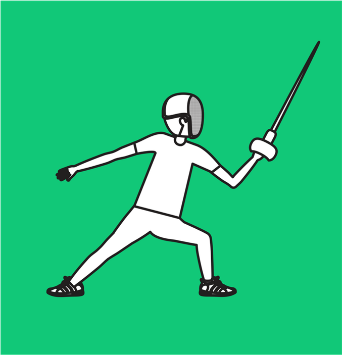Chilwell Blades Fencing Club - Cartoon Clipart (676x1024), Png Download
