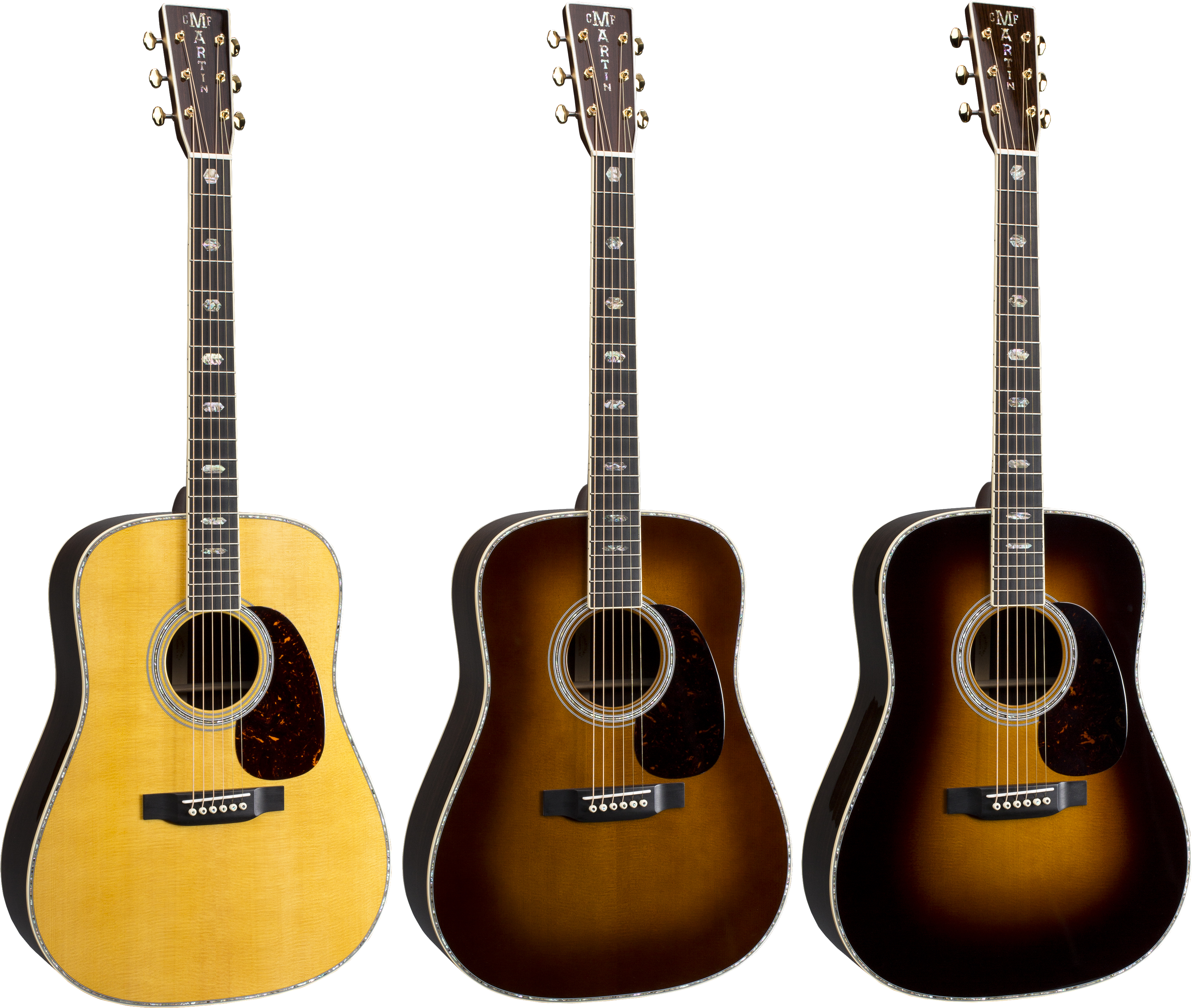 Martin D-41 Three Toners - Acoustic Guitar Clipart (3464x2988), Png Download