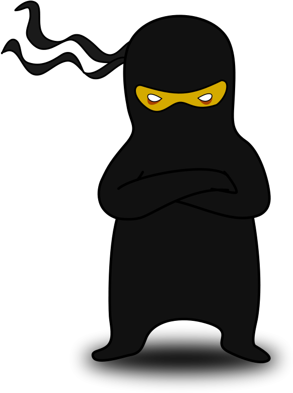 After The Queensryche Bombshell, I Sat On The Couch - Free Ninja Clipart (607x800), Png Download