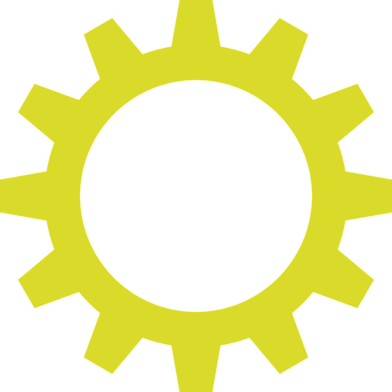 Cog Wheel Gear Cog Machine Png Image - Horoscope App Icon Clipart (1280x1280), Png Download
