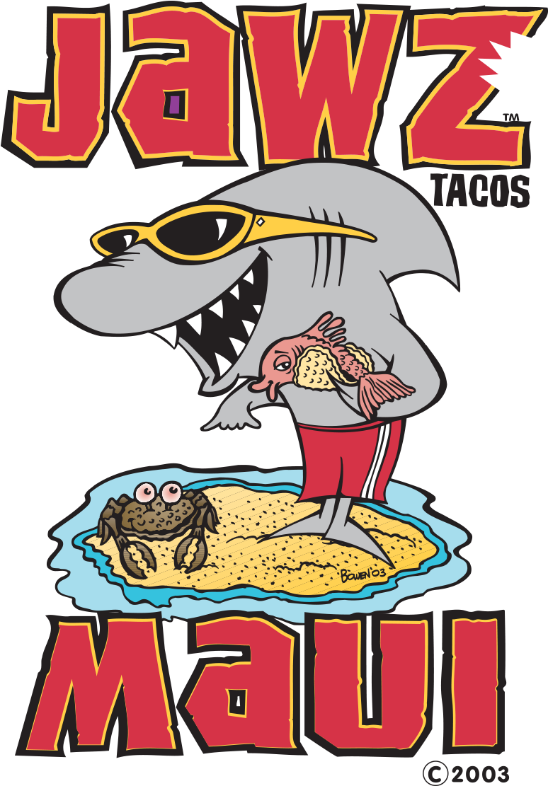 Jawz Fish Tacos, Maui - Maui Tacos Clipart (900x1200), Png Download