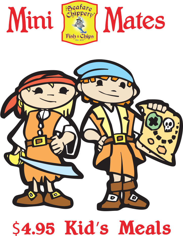 Kid's Meals - $4 - - Pirate And Treasure Clipart (1000x1000), Png Download