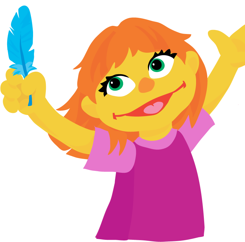 Sesame Street Reveals New Character, A Girl With Autism - Autistic Sesame Street Clipart (799x799), Png Download