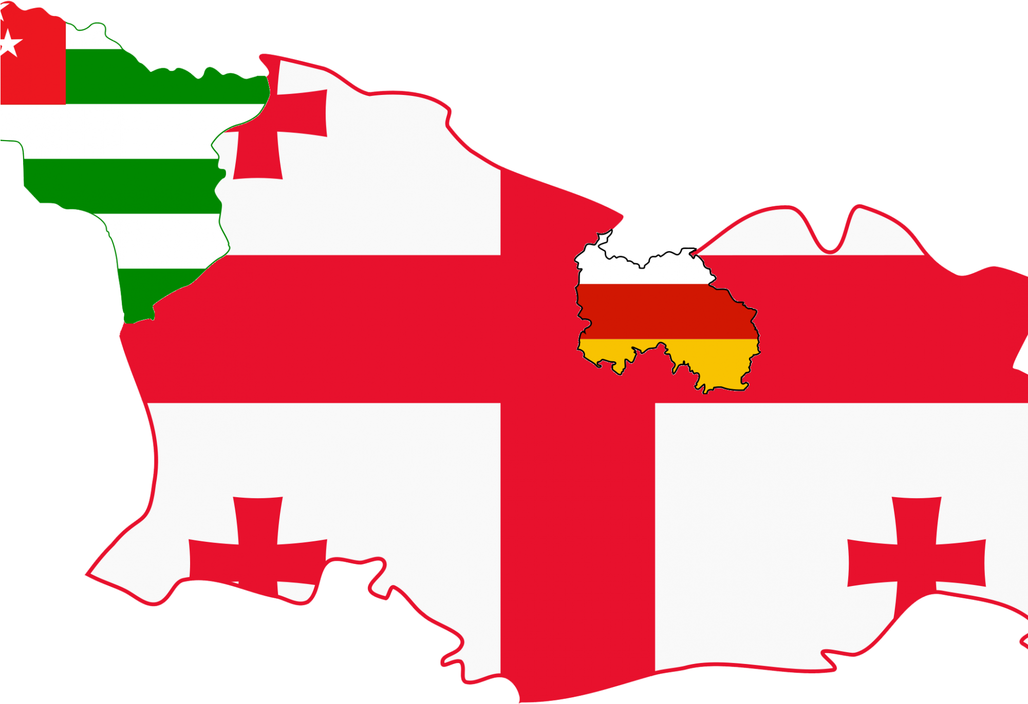 Kosovo And South Ossetia - Georgia Clipart (2000x1500), Png Download