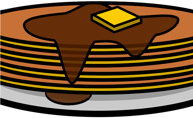 Pancake Themed Maths On Dividing Fractions By Whole - Clip Art - Png Download (640x480), Png Download