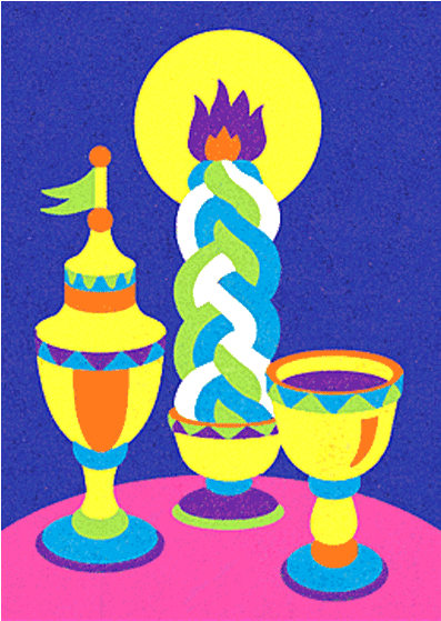 Shabbat Candle Free Coloring Pages Auburn Tigers Logo - Jet Judaica Havdalah Sand Art - Bulk 12/pk Clipart (600x600), Png Download