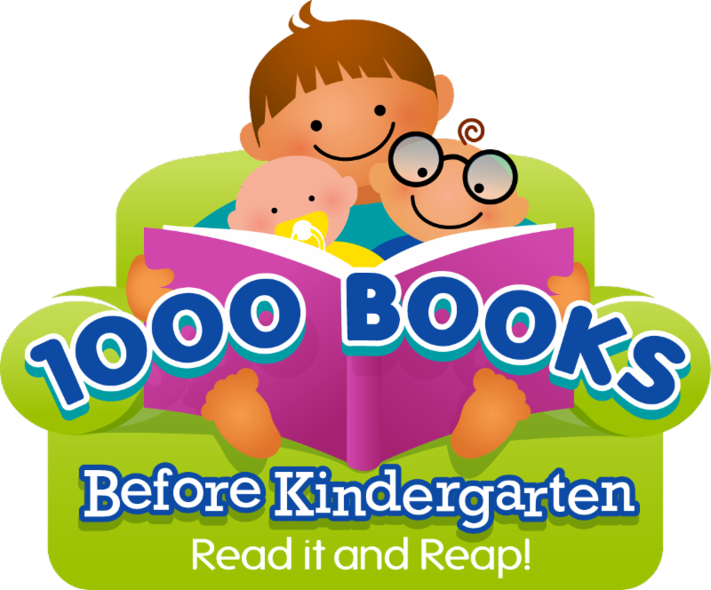 1000 Books Before Kindergarten - 1000 Books Before Kindergarten Logo Clipart (800x664), Png Download
