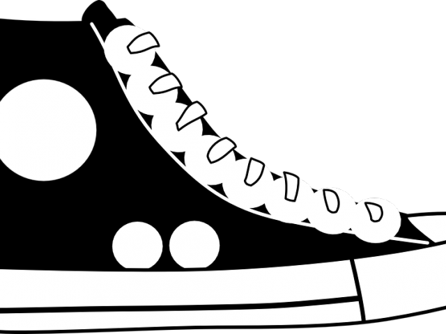 Shoe Clipart Converse - Blue Shoe Clipart - Png Download (640x480), Png Download