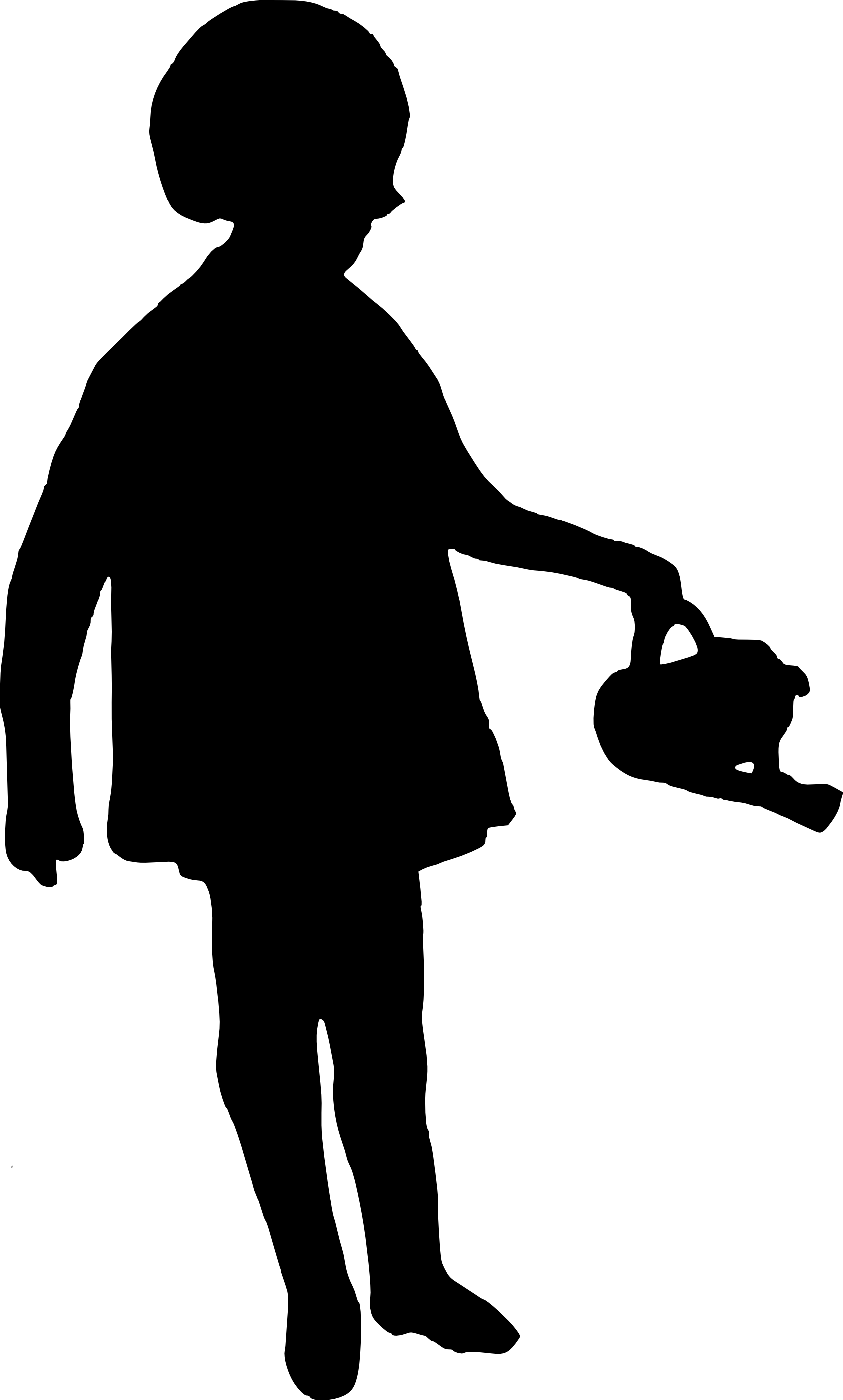 Free Download - Silhouette Clipart (1689x2807), Png Download