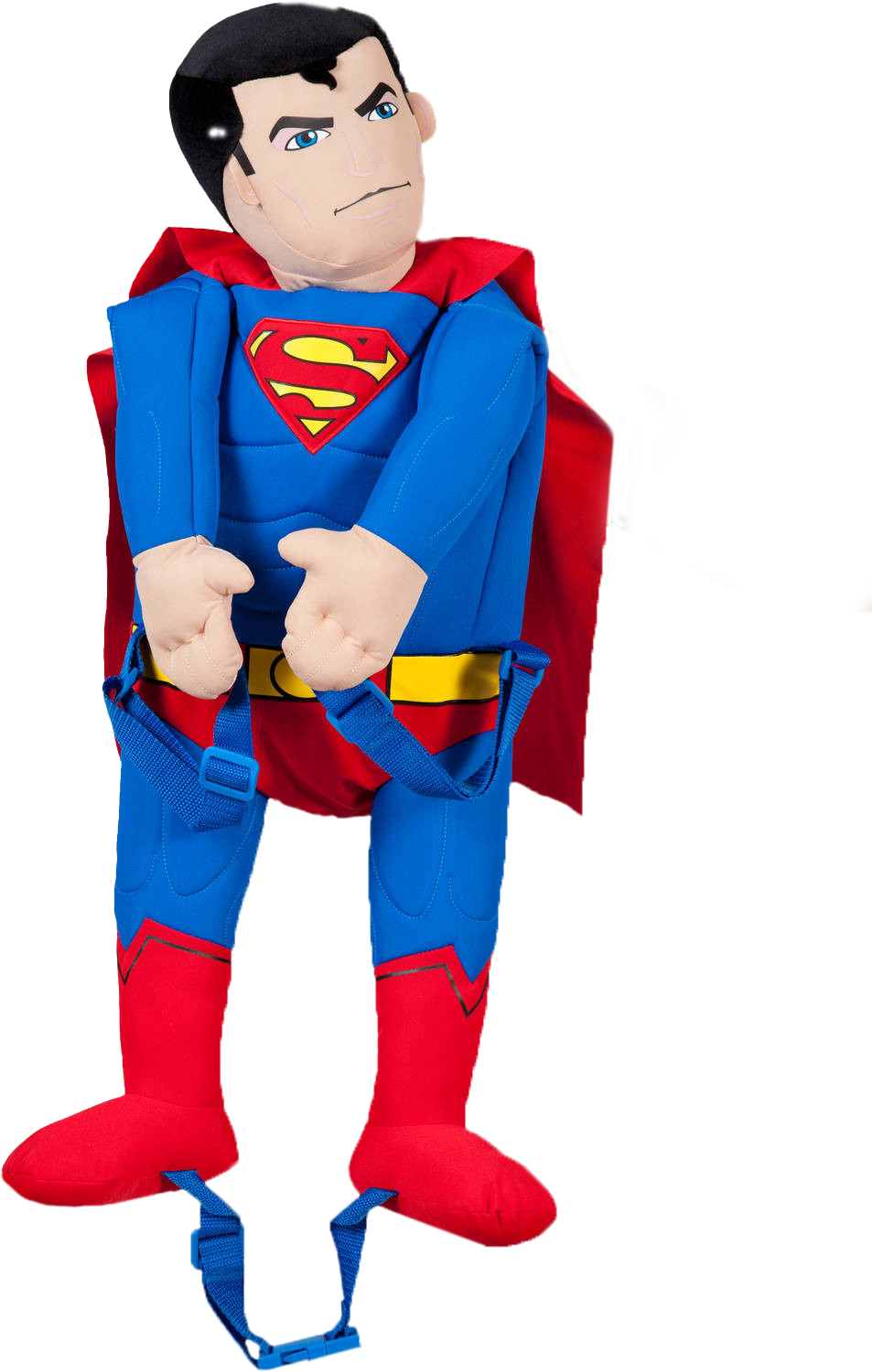Superman Plush Back Buddy - حقائب مدرسية بات مان Clipart (953x1500), Png Download