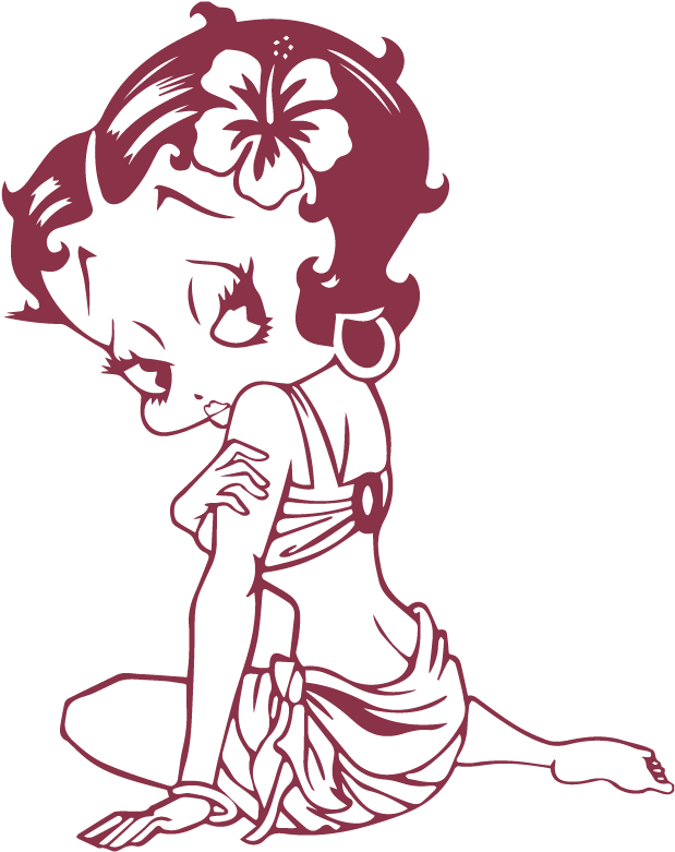 Betty Boop Tattoo Stencils Clipart (800x800), Png Download