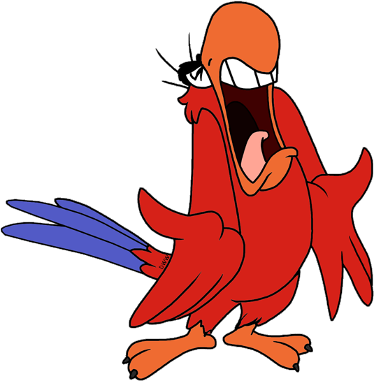 Complaining Cliparts - Iago From Aladdin - Png Download (550x578), Png Download