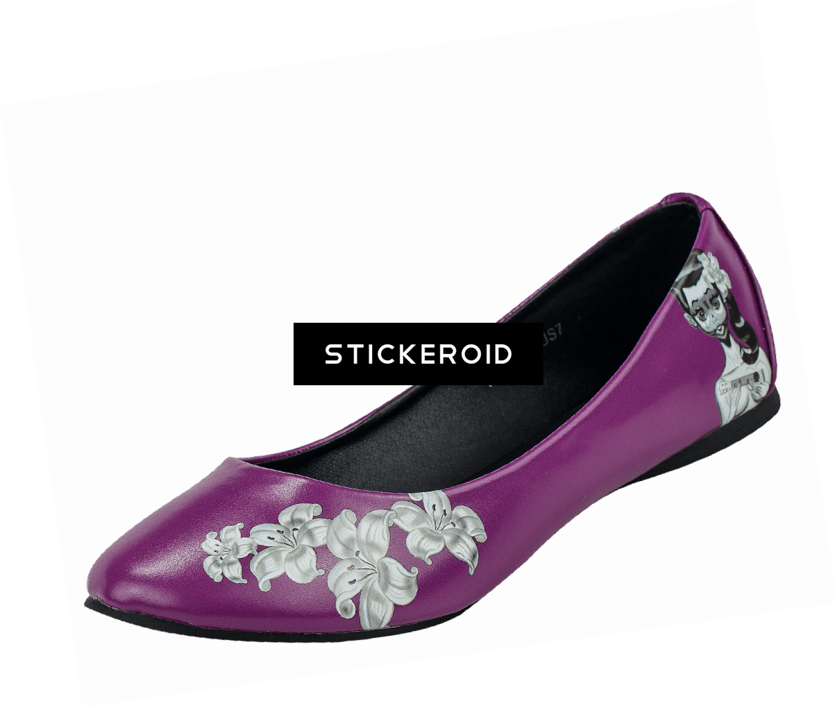 Wooden Shoe Dutch Flag - T.u.k. Women's A8339l Ballet Flat,purple/white,5 M Clipart (1206x1020), Png Download