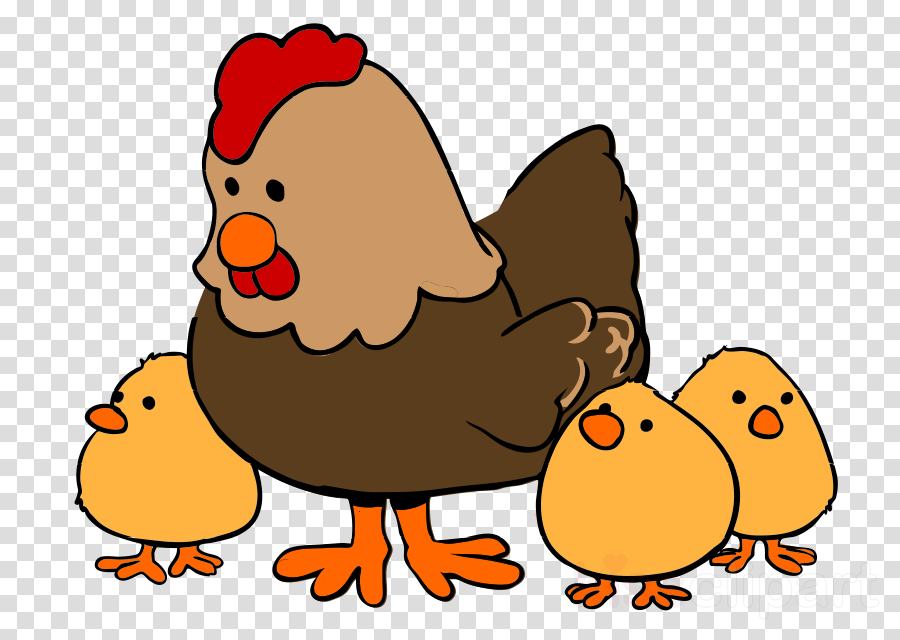Download Farm Animal Clip Art Clipart Cattle Clip Art - Chicken And Chicks Cartoon - Png Download (900x640), Png Download