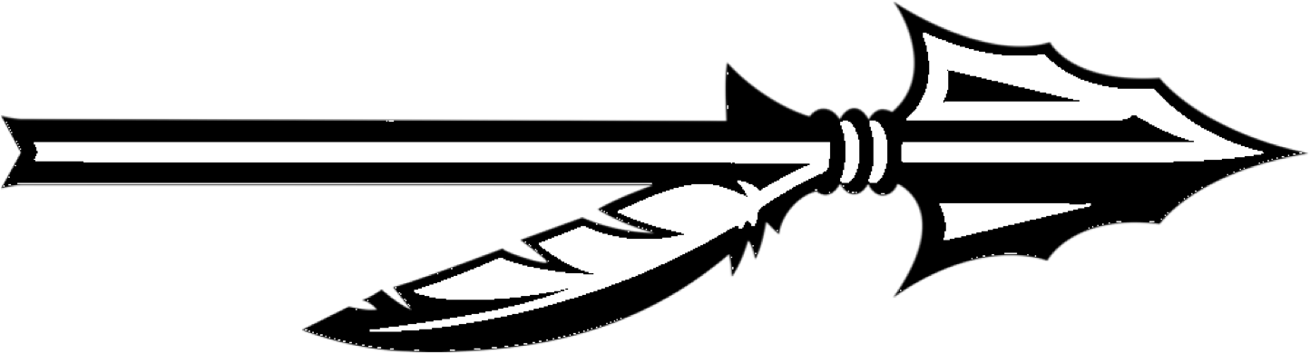 Share Via Email - Fsu Spear Black And White Clipart (1444x390), Png Download