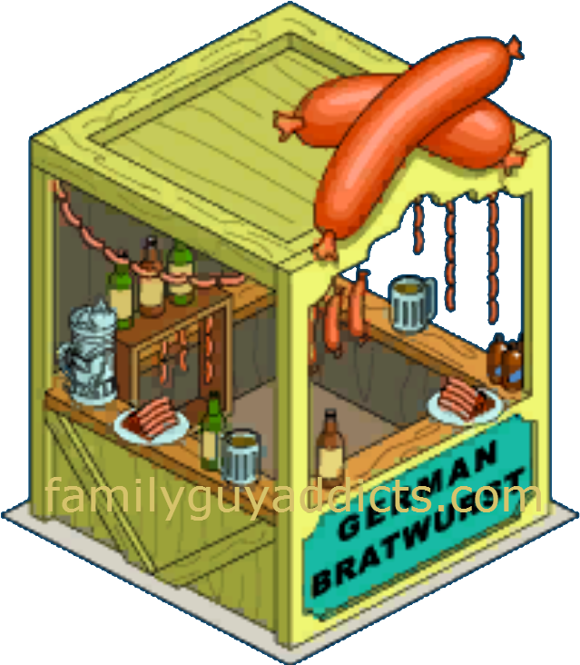 German Bratwurst Stand - Bratwurst Clipart (651x753), Png Download