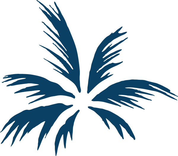 Caliva Palm Icon Blue 600px - Caliva Pen Clipart (600x524), Png Download