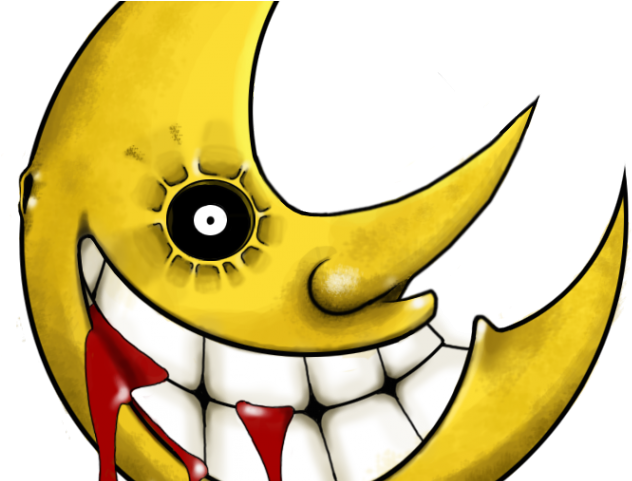 Creepy Clipart Moon - Soul Eater Moon - Png Download (640x480), Png Download
