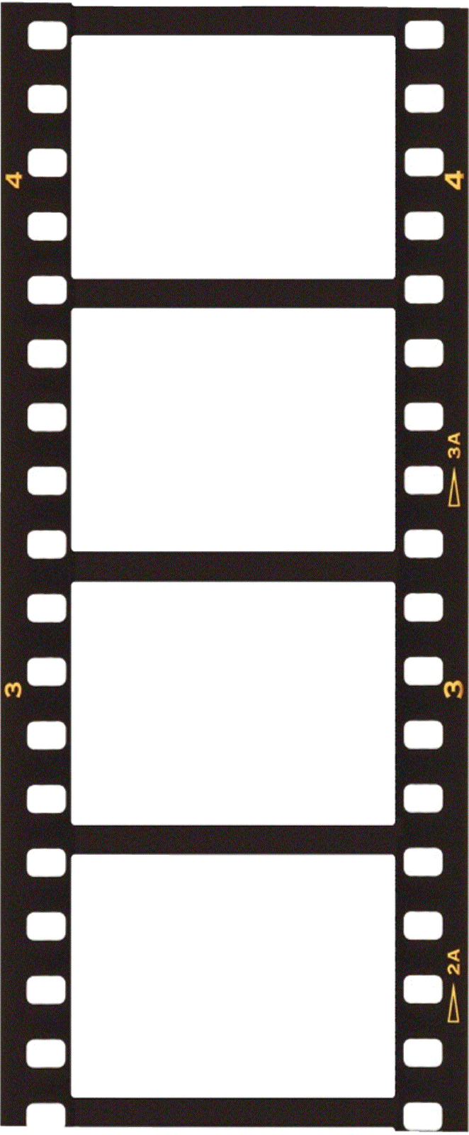 Filmstrip Labels Clipart (662x1600), Png Download