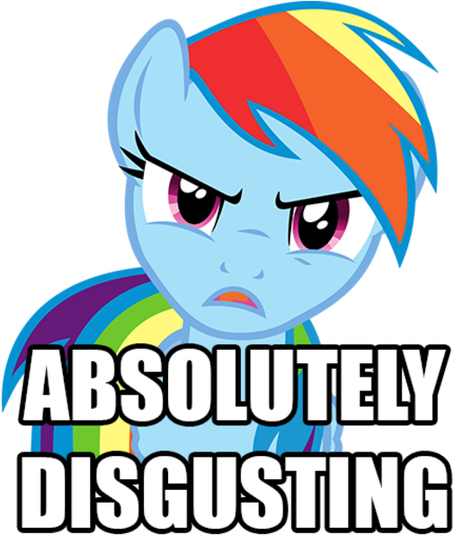 Well, That's Just Like, Your Opinion Mare - Rainbow Dash Angry Clipart (600x600), Png Download