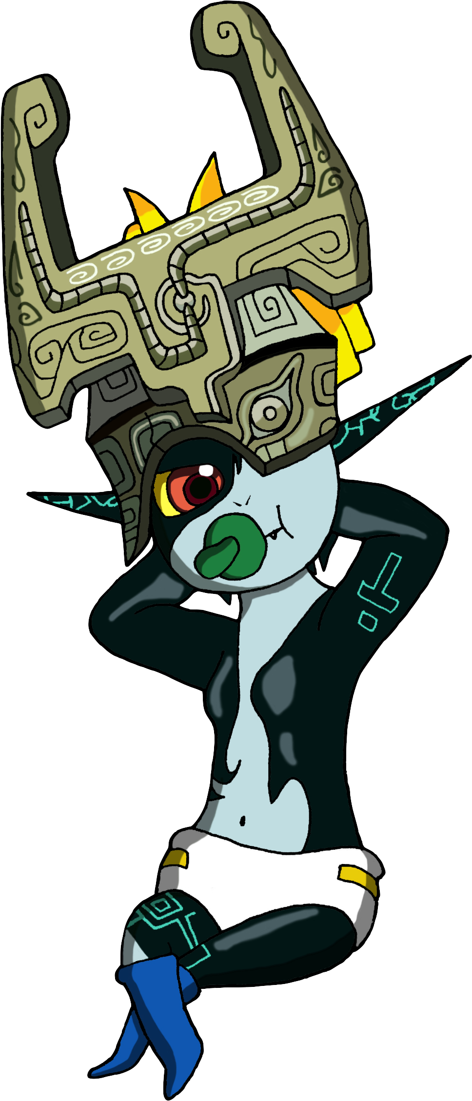 Baby Midna Color - Midna In A Diaper Clipart (1801x2367), Png Download