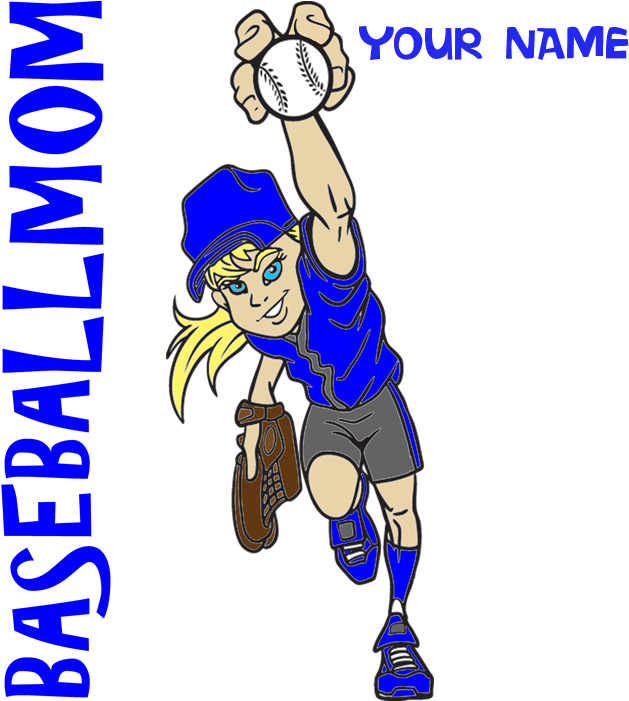 Personalized Baseball Mom Neck Tie - Personalized Baseball Mom Throw Blanket Clipart (700x700), Png Download