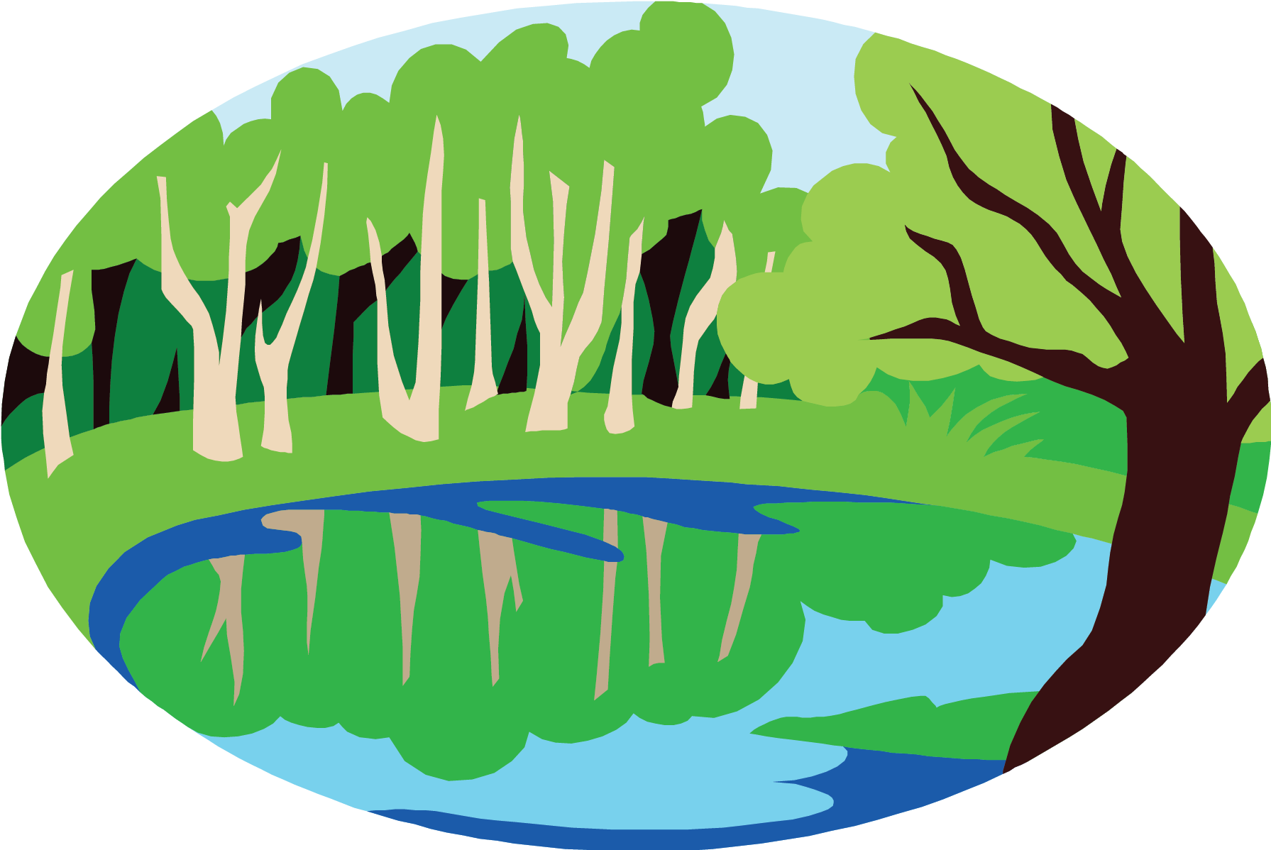 Woodland-scene - Pythagorean Theorem Story Clipart (1920x1920), Png Download