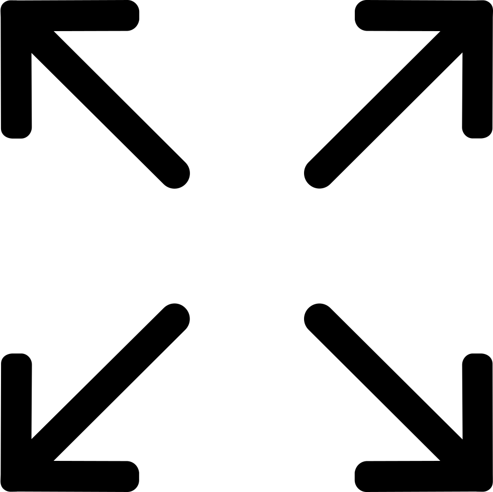 Png File - Icon Fullscreen Orange Png Clipart (981x980), Png Download